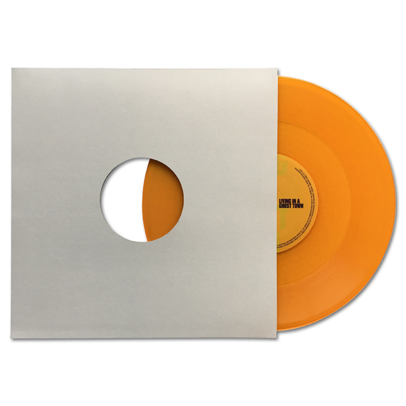 Card 10" Vinyl Record Album Sleeve with centre holes, white 300 grs. card