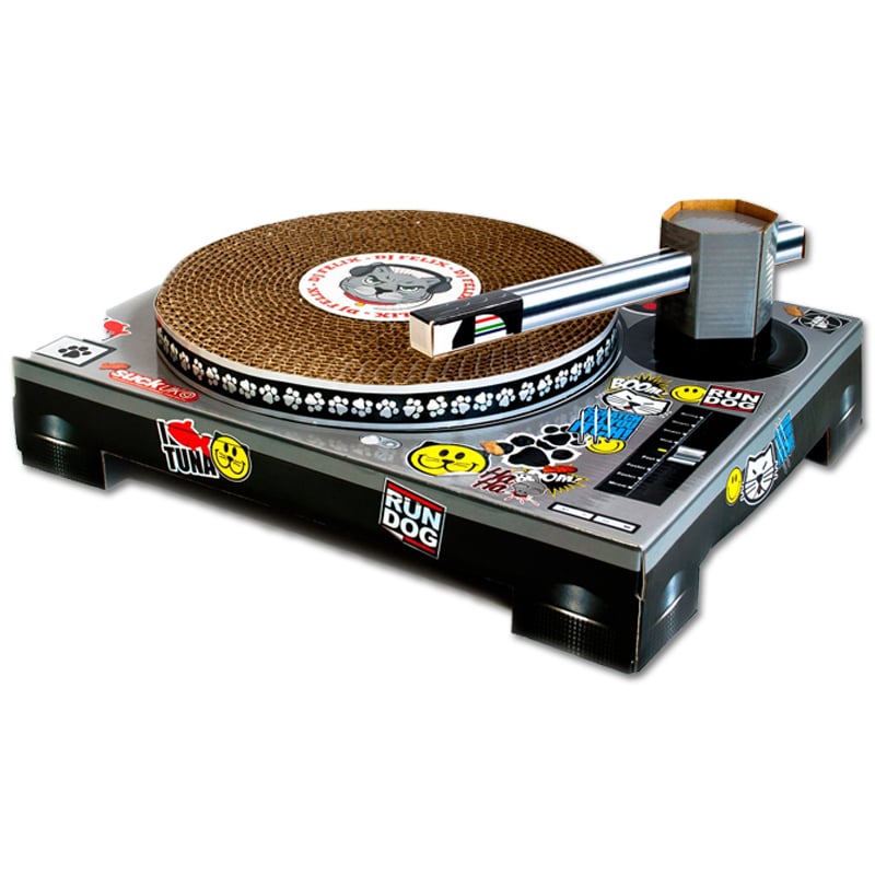 DJ Katze Kratzplattenspieler | Cat Scratching Pad Suck UK