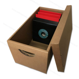 Discount Pack (25 units) - Advance 7-inch Record Storage boxes - capacity: approx. 200 Singles - brown cardboard