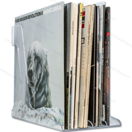 Audio Anatomy 12-inch Vinyl LP Rack - crystal clear - capacity: 40 units 12-Inch records