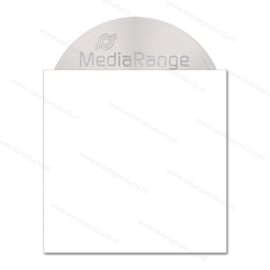 MediaRange 50-pack kartonnen CD / DVD Enveloppen - wit