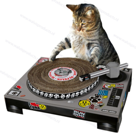 DJ Katze Kratzplattenspieler | Cat Scratching Pad Suck UK