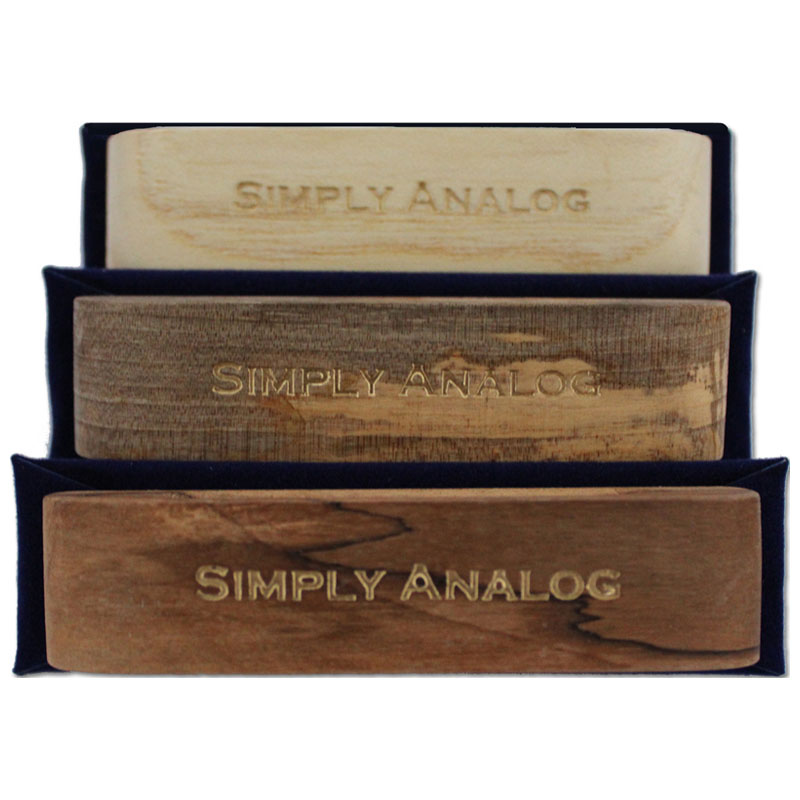 Simply Analog Velvet Record Brush | Natural Oak