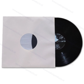 Polylined Paper 12" Inner Vinyl Record Anti Static Sleeve, cream-white 80 grs. paper - straight corners