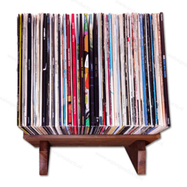 Walvis Woodshelf - Solid Wood Storage Rack for approx. 80 units 12-Inch Records
