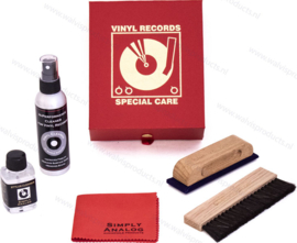 Simply Analog De Luxe Vinyl Cleaning Boxset | Red Leather Edition