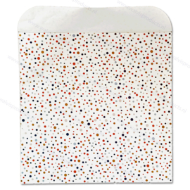 10 pièces - Sacs cadeaux en papier pour LPs | avec rabat | Dots