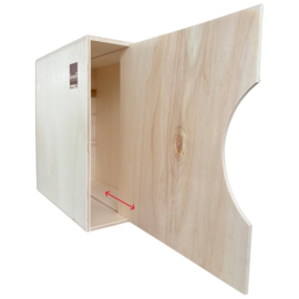 Knosti Archifix-Box Woodline, voor ca. 50 LP's