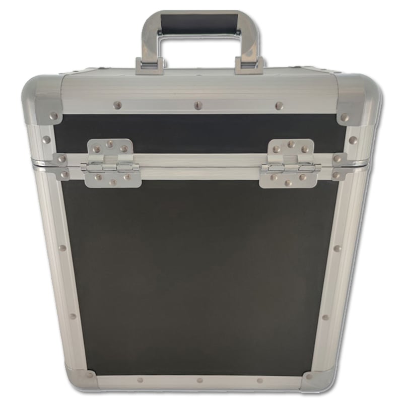 Walvis Products® Professioneller DJ LP Koffer -  für ca. 60 Stück LPs - schwarz