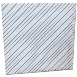10er Pack - Papier Geschenktüten für 12" Schallplatten, mit Klappe | Stripes | Weiß