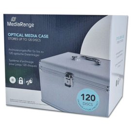 MediaRange Archivierungs-Koffer für 120 Discs - Silber