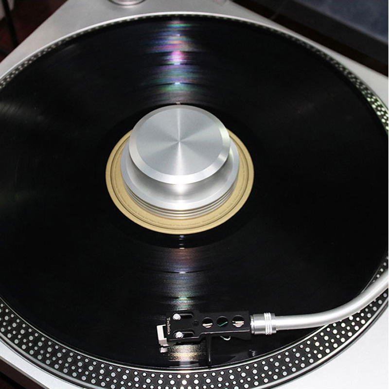 Stabilisateur palet presseur pour platine vinyle, 415 grammes, couleur: argent