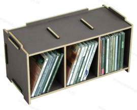 WERKHAUS CD Mediabox - anthracite - capacity: 30 discs