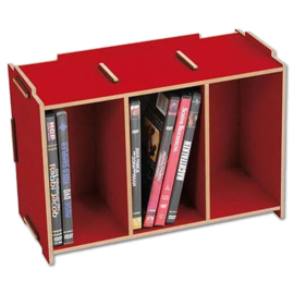 WERKHAUS DVD Medienbox, Dunkelrot für 18 Discs