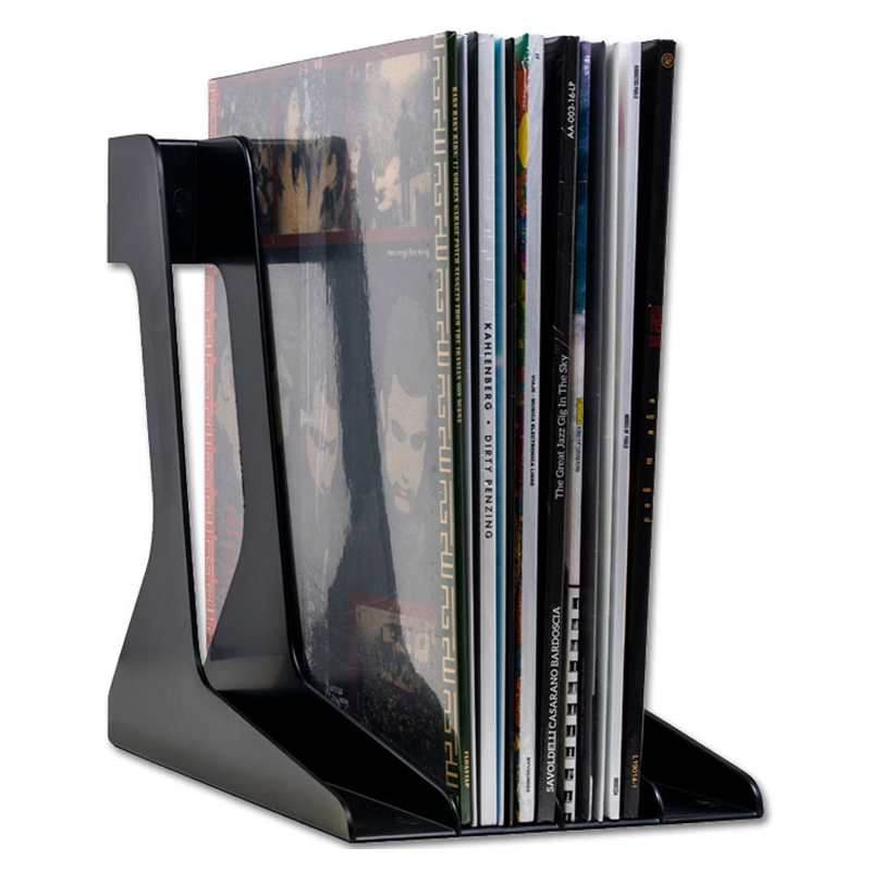 Audio Anatomy 12" Vinyl Schallplatten Ständer schwarz - für ca. 40 Stück LP's