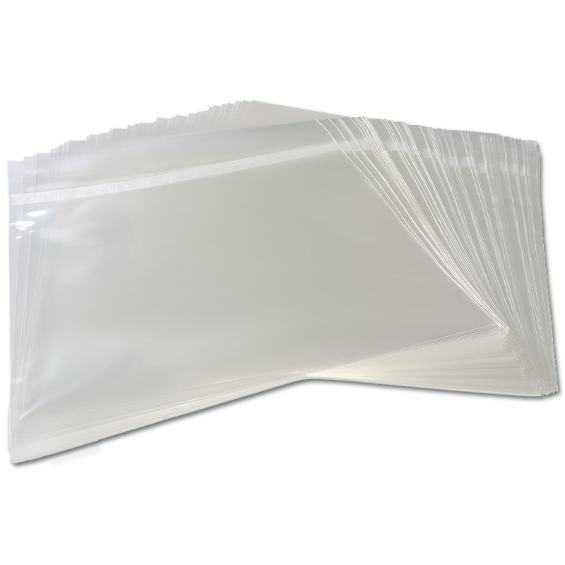 100 stuks - Heavy Duty Blake Sleeves - LP hoezen, met klep, dikte 0.09 mm.