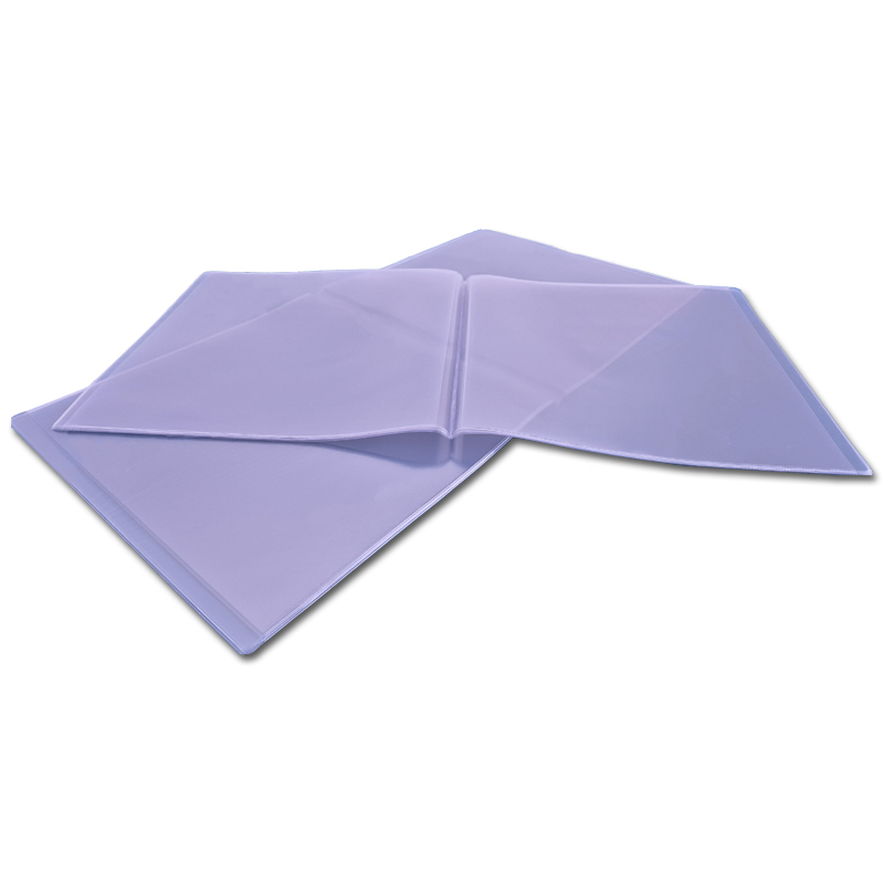 Pochette protection pour 2 disques de vinyle 33T, PVC transparent, épaisseur 0.18 mm