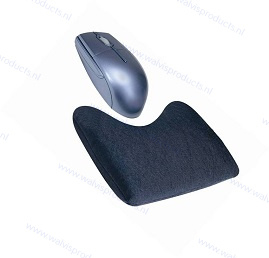 Walvis Products Mouse Wrist Pad (muis-polssteun), kleur: zilver-grijs