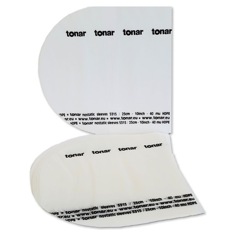 Tonar Nostatic 10" Anti-Static Inner Sleeves (50-pack)