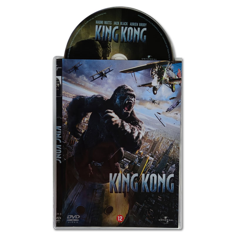 1 DVD PVC Sleeve without flap, transparent (143 x 190 mm)