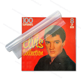 10-pack - Standard Weight 12" Polythene Clear Vinyl Record Box Set Sleeves, thickness 100 micron