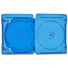 Premium Standard 14 mm 3er Blu-Ray Hülle - Transparent-Blau