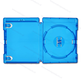 Standard 15 mm Amaray 1-BR (Blu-Ray) Box, colour: transparent-blue