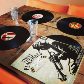 Mikamax Vinyl Record Placemats - set a 4 stuks