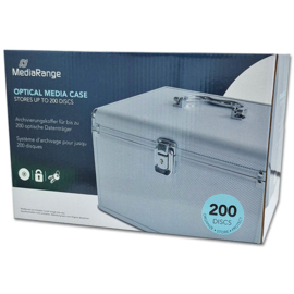 MediaRange Archivierungskoffer für 200 Discs - Silber