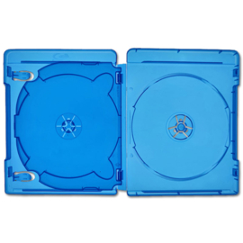 Boîtier Premium 3 Blu-Ray, couleur: bleu-transparent - épaisseur 14 mm