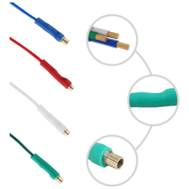 Headshell / Cartridge Connection Wires - 4-delige set