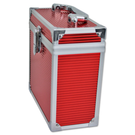 Walvis Products® 7" Vinyl Storage Case - capacity: approx. 35 units singles - red