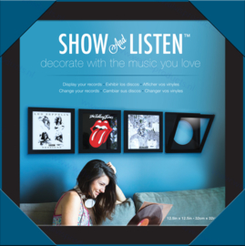 Snap Show & Listen Wissellijst voor 1 LP, kleur: zwart