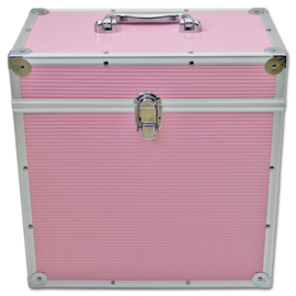 Walvis Products® 12" Pink LP Vinyl Storage Case - capacity: approx. 40 LPs
