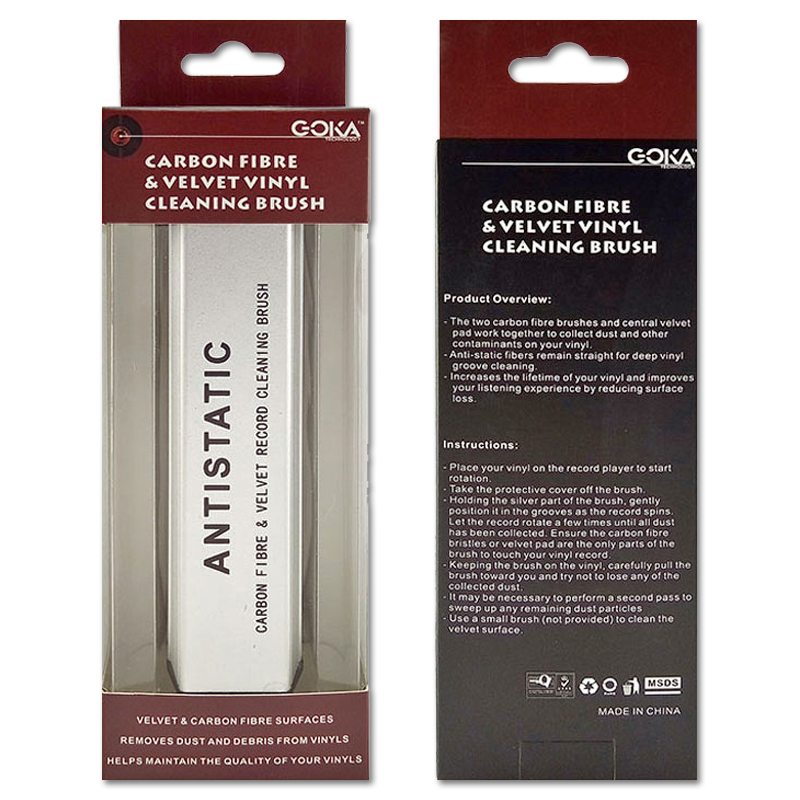 Goka Carbon & Velours Platenborstel