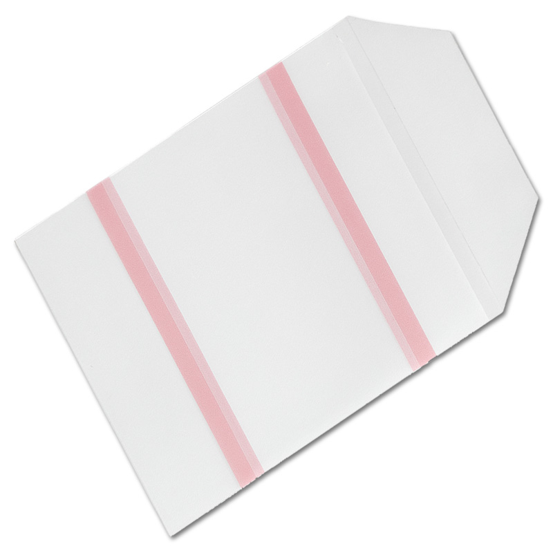 Self-adhesive 1 CD Sleeve, with flap, transparent