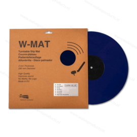 W-Mat - Winyl Acryl Draaitafelmat - donkerblauw