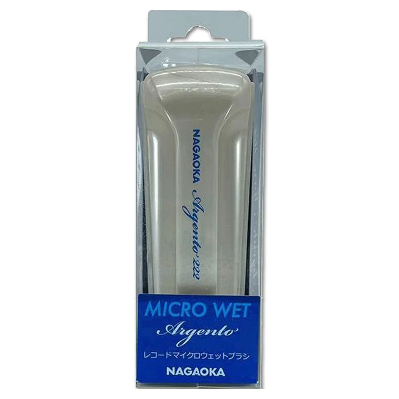 Nagaoka WCL-222 Argento Micro Wet Brush Schallplattenbürste