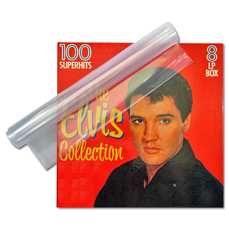 10-pack - Standard Weight 12" Polythene Clear Vinyl Record Box Set Sleeves, thickness 100 micron