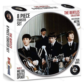 Grammofoonplaten coasters (onderzetters) - set a 8 stuks - The Beatles