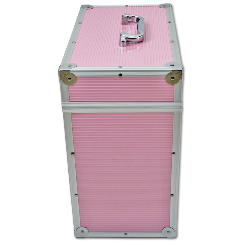 Walvis Products® 12" Vinyl LP Koffer Rosa - für ca. 40 Stück LPs