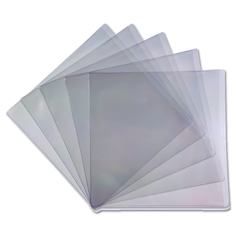 Single Schutzhülle, glasklares PVC, Dicke 0.14 mm.