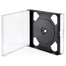Multipack 24mm. 3 CD doosje, zonder trays - met zwart binnenwerk