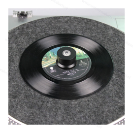 Goka  Aluminium 45 RPM Single Adapter & Libelle | zwart