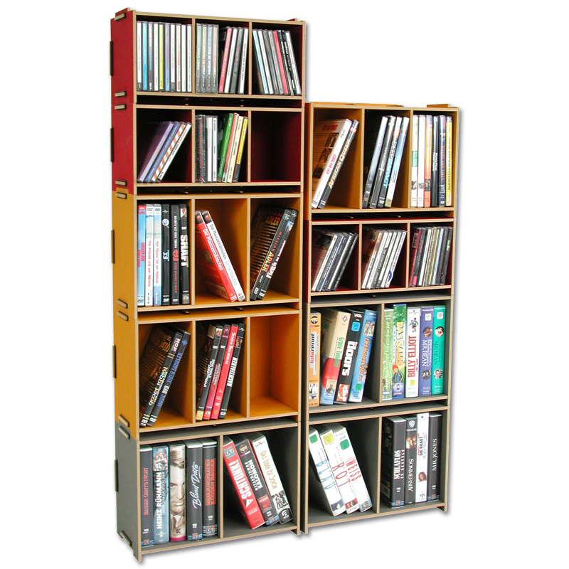 WERKHAUS LP Medienbox, Goldgelb für 80 LPs