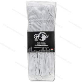 Audio Anatomy Microfiber Vinyl Record Cleaning Gloves - Medium - white