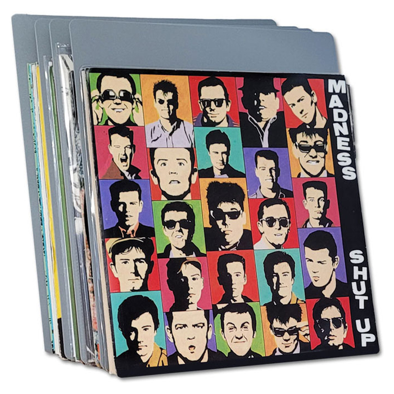 7-Inch Single Vinyl Record Divider - colour: grey