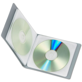 Walvis Products CD Mappe, fasst 1 CD pro Seite - Kapazität: 8 CDs