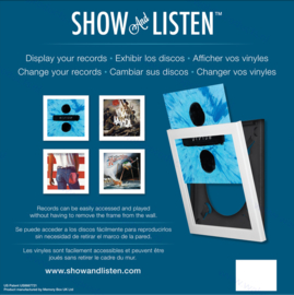 Snap Show and Listen Wissellijst voor 1 LP, kleur: wit