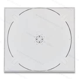 Standaard (12cm.) CD / DVD digitray, transparant